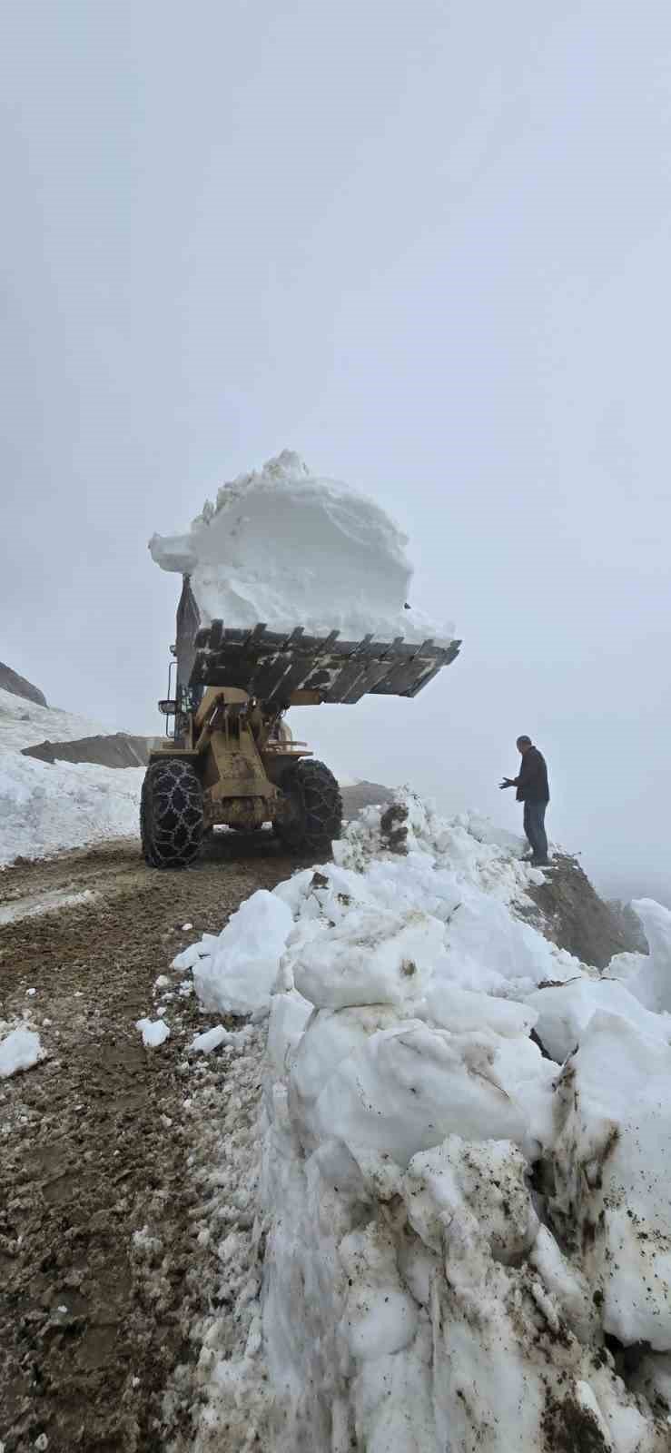 Haziran Güneşi Yayla Yollarını Açtırdı: Rize’de Kar Mesaisi Başladı