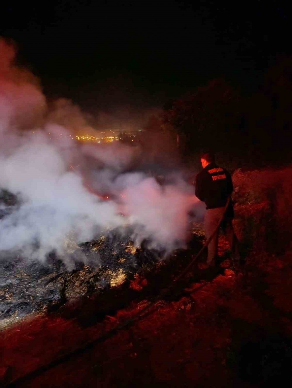 Bolu’da Korkutan Anız Yangını: Ormana Sıçramadan Söndürüldü