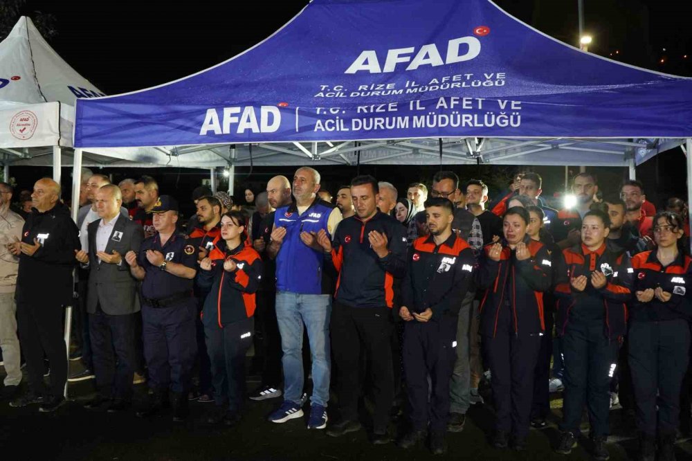 Fırtına Deresi’nde şehit olan AFAD personeli Ömer Faruk Özkan son yolculuğuna uğurlandı