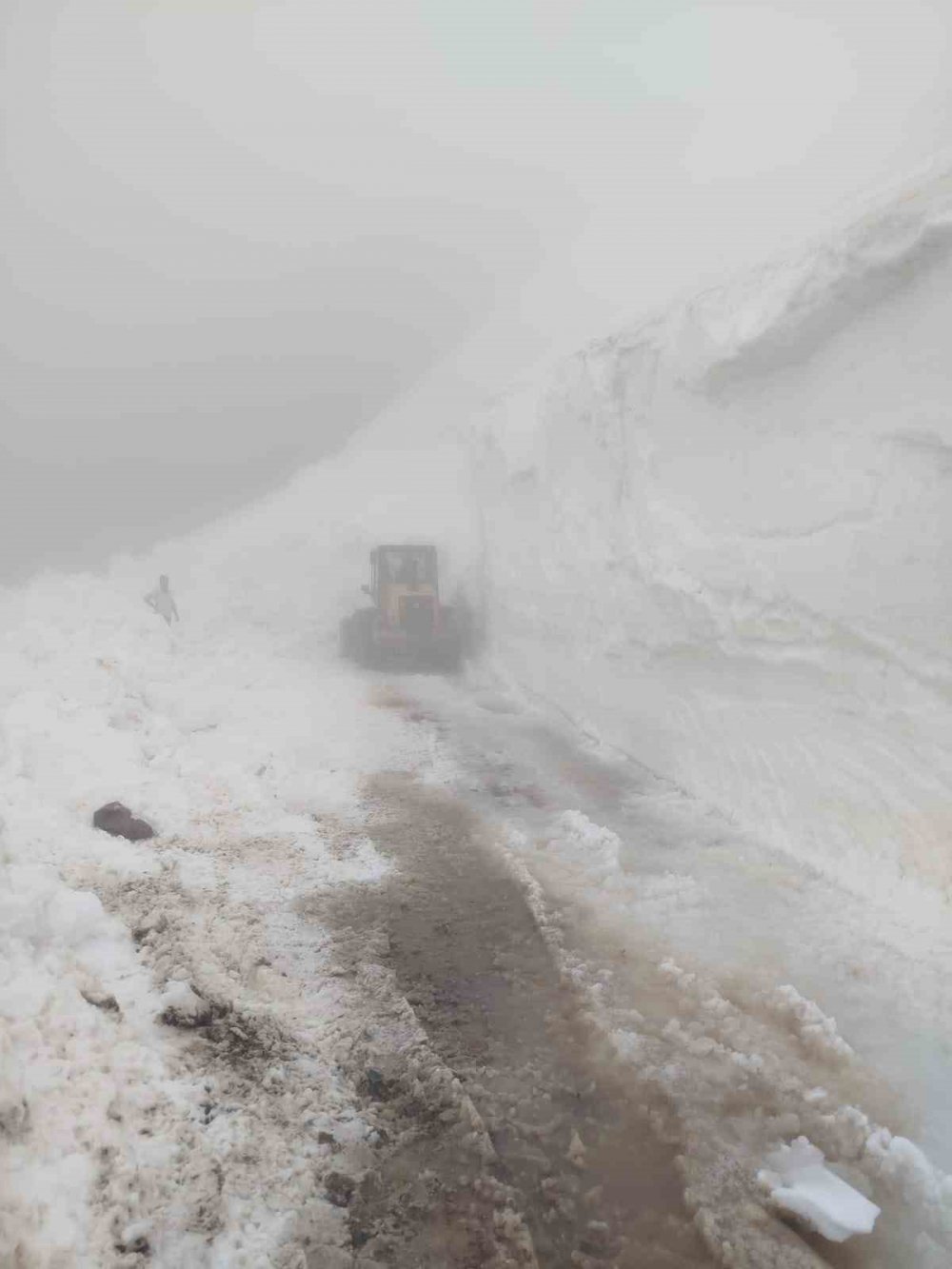 Artvin’de Haziran Ayında Kar Mesaisi