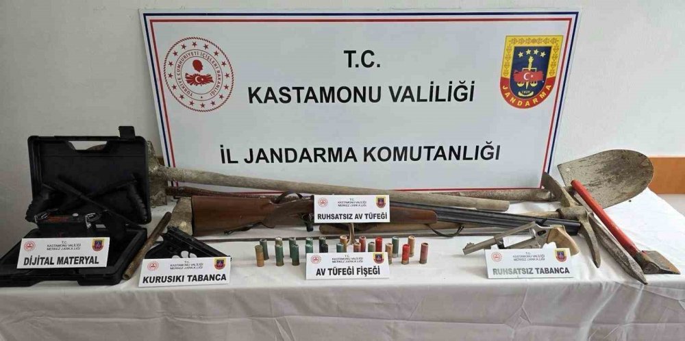Kastamonu’da Kaçak Kazı Operasyonunda 13 Şüpheli Gözaltına Alındı