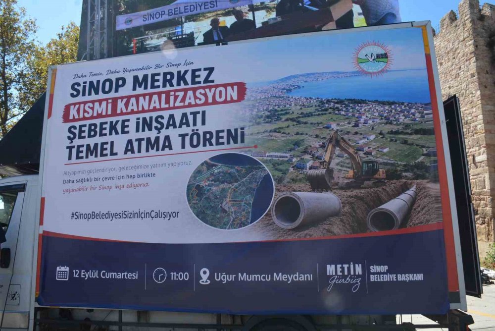 Sinop’un Kanalizasyon Altyapısı İçin 400 Milyon Liralık Yatırım