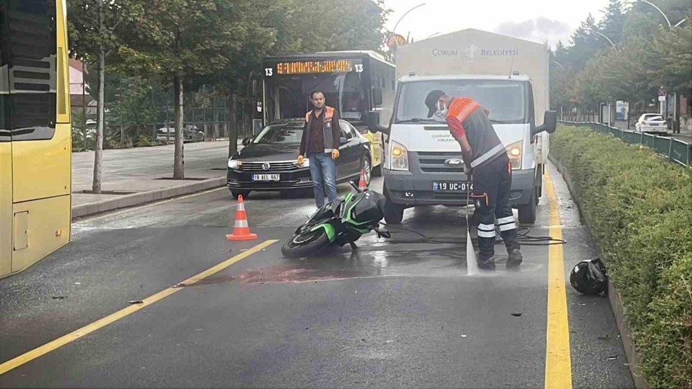 Çorum’da Motosiklet Kazası: 1 Ölü