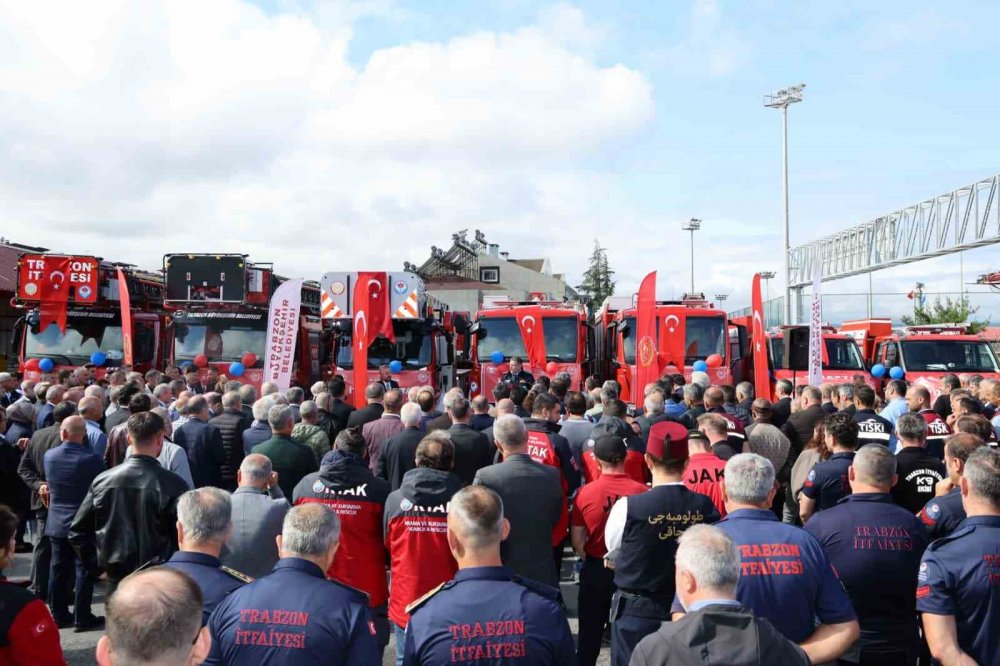 Trabzon İtfaiyesi’ne 9 Yeni Araç Kazandırıldı