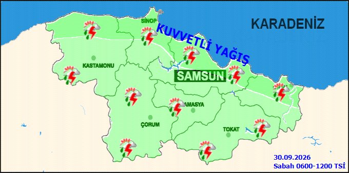 Samsun’da Sağanak: Metrekareye 57,8 Kilo Yağış Düştü