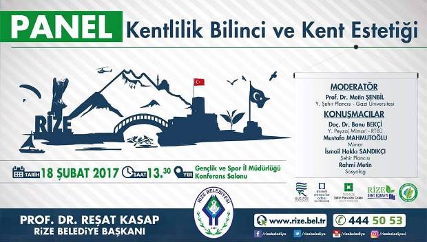 rize belediyesi kentlilik bilinci panel