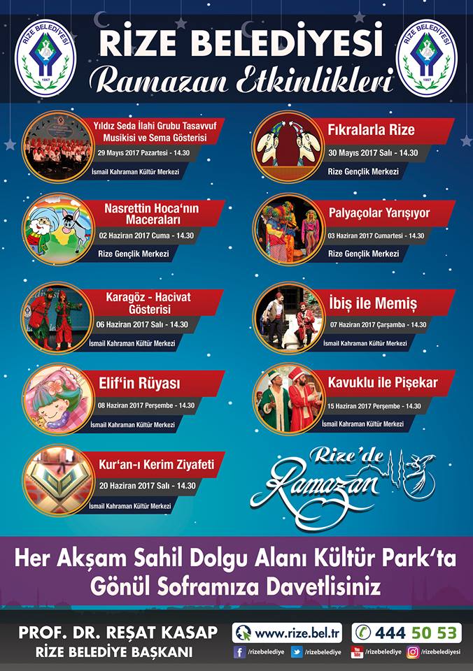 RİZE BELEDİYESİ RAMAZAN ETKİNLİĞİ İBİŞ İLE MEMİŞ