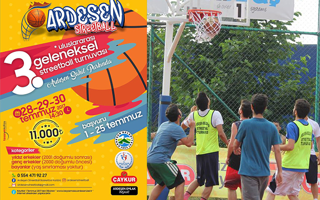 Ardeşen Streetball turnuvası bayanlar ve erkekler final maçları naklen ÇAT TV'DE